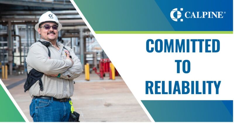 Image for the Tweet beginning: Calpine’s power projects demonstrate our